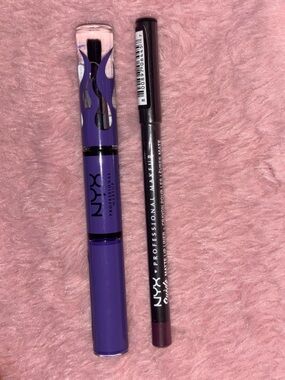 NYX Slim Lip Pencil and NYX Shine Loud High Pigment Lip Color